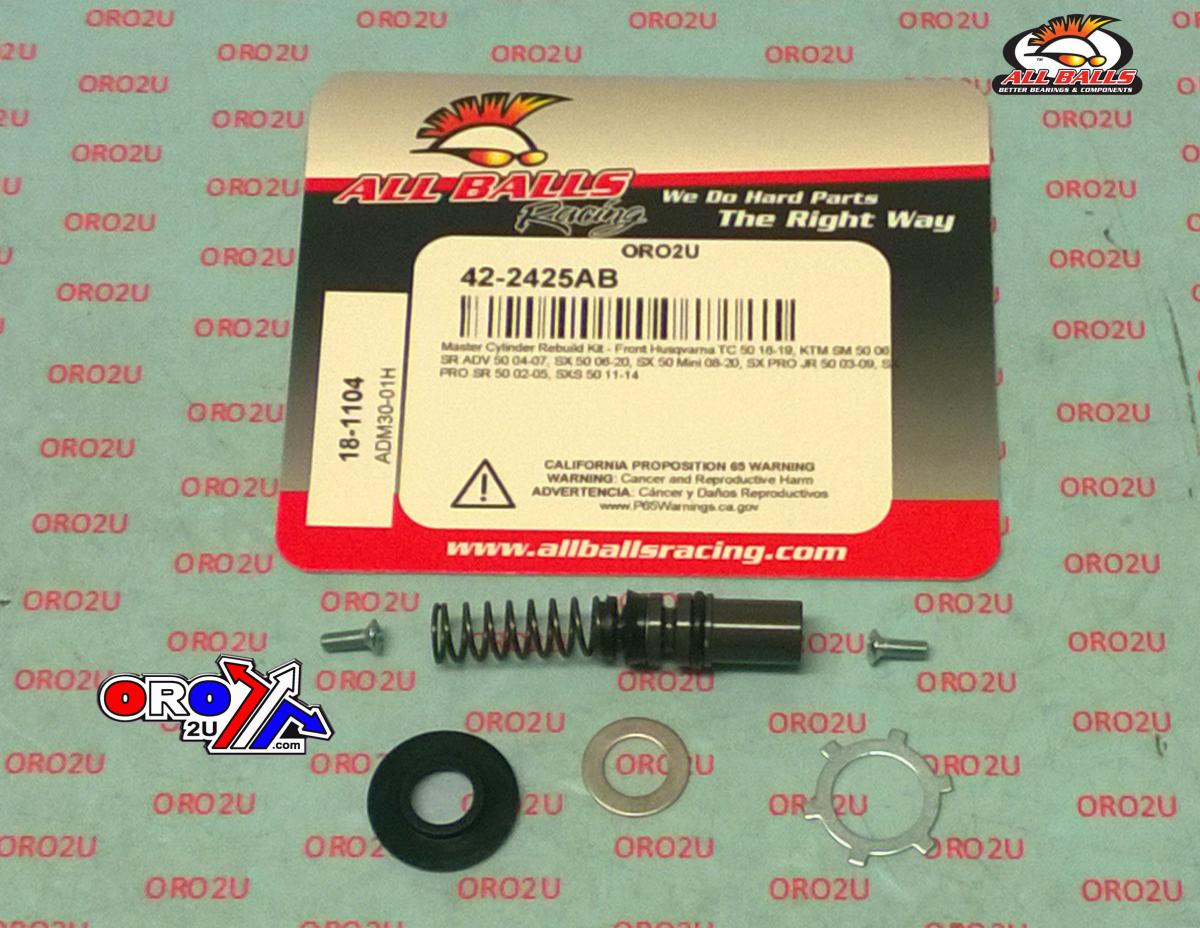 BRAKE MASTER CYL REBUILD KIT ALLBALLS, ALLBALLS 18-1104 GASGAS/KTM/HUSKY 50 FRONT thumbnail 2