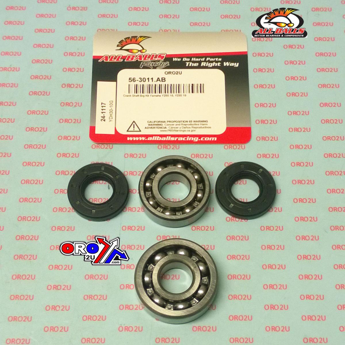 CRANKSHAFT BEARING & SEAL KIT YZ85, ALLBALLS 24-1117 YAMAHA thumbnail 2