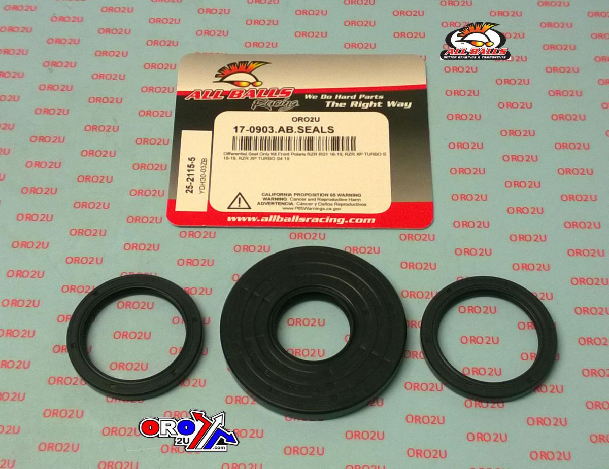 DIFFERENTIAL SEALS KIT FRONT POLARIS RZR XP4/TURBO, ALLBALLS 25-2115-5 thumbnail 2