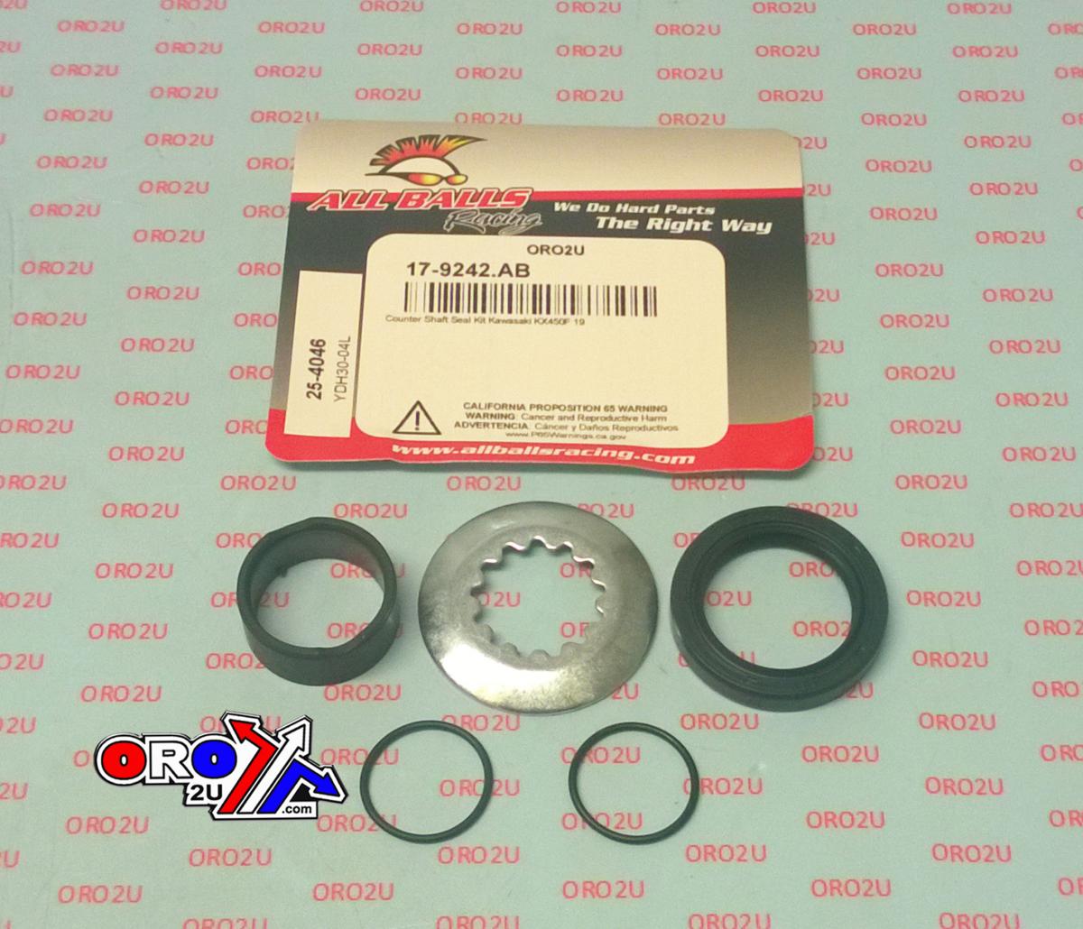 SPROCKET SEAL KIT KXF450 19-20, ALLBALLS 25-4046 KAWASAKI, Counter Shaft thumbnail 2