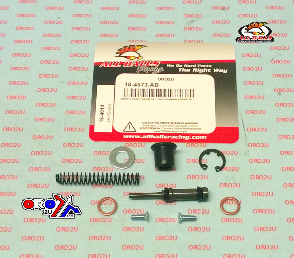 CLUTCH MASTER CYL REBUILD KIT ALLBALLS, ALLBALLS 18-4014 KAW KX 250/450 19-22 thumbnail 2