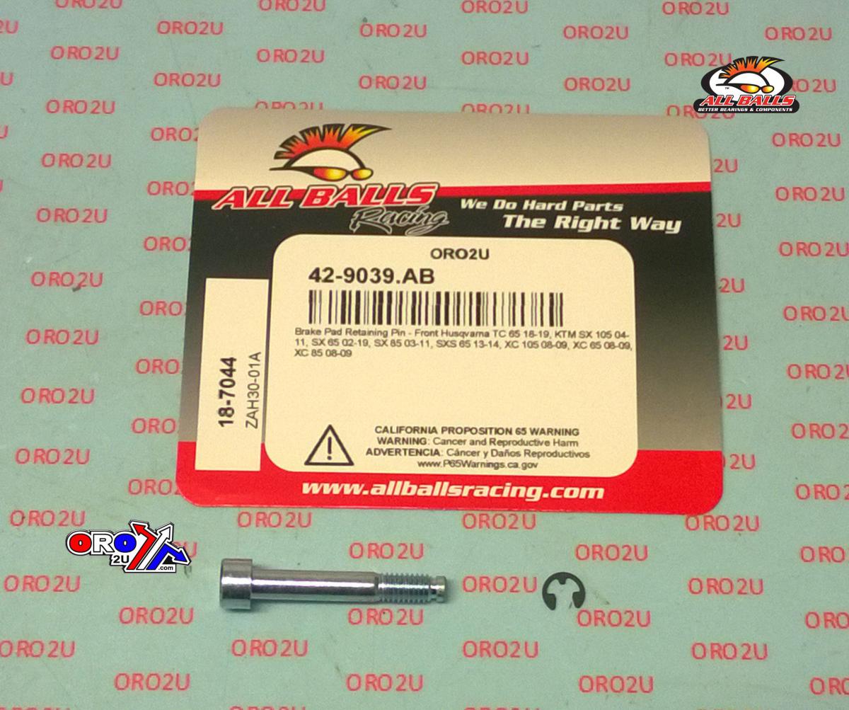 ALLBALLS BRAKE PAD BOLT KIT, ALLBALLS 18-7044 GASGAS/HUSKY/KTM 65/85/105 FRONT thumbnail 5