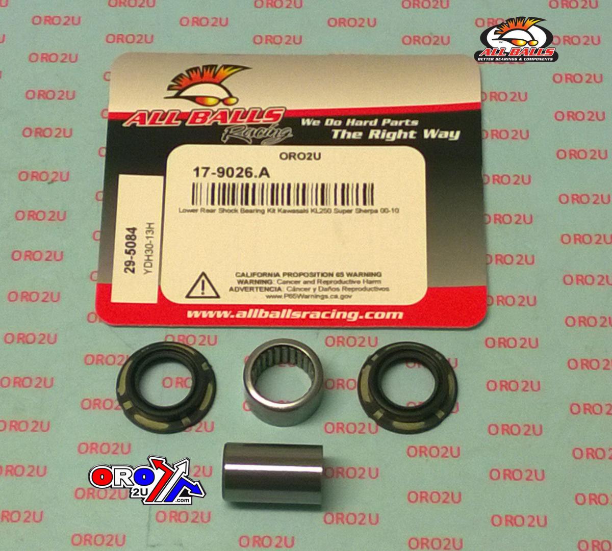 LOWER REAR SHOCK KIT KL250, ALLBALLS 29-5084, Kawasaki KL250 Super Sherpa 00-10 thumbnail 2