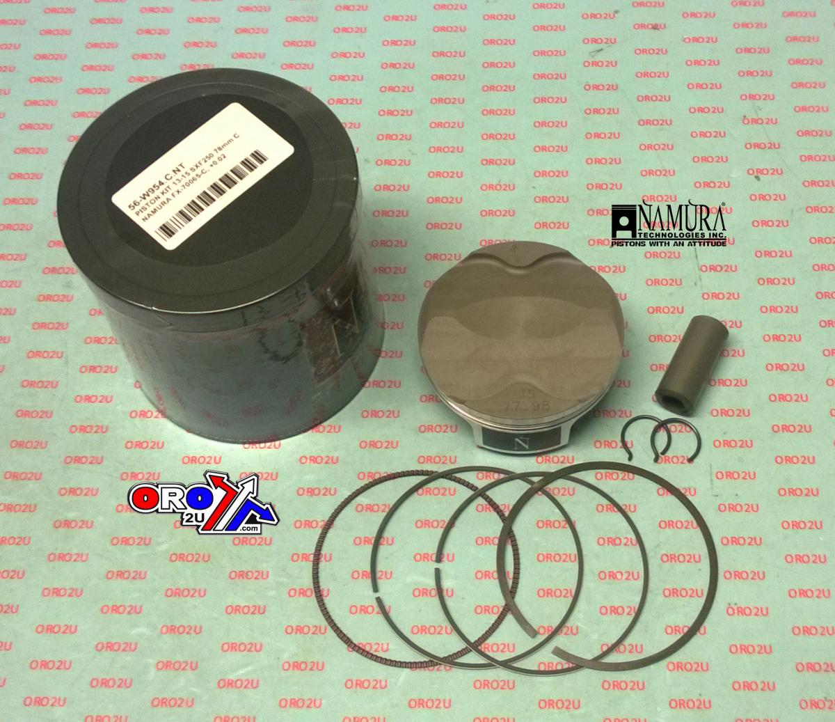 PISTON KIT 13-15 SXF250 78mm A, NAMURA FX-70065, NAMURA FORGED image 1