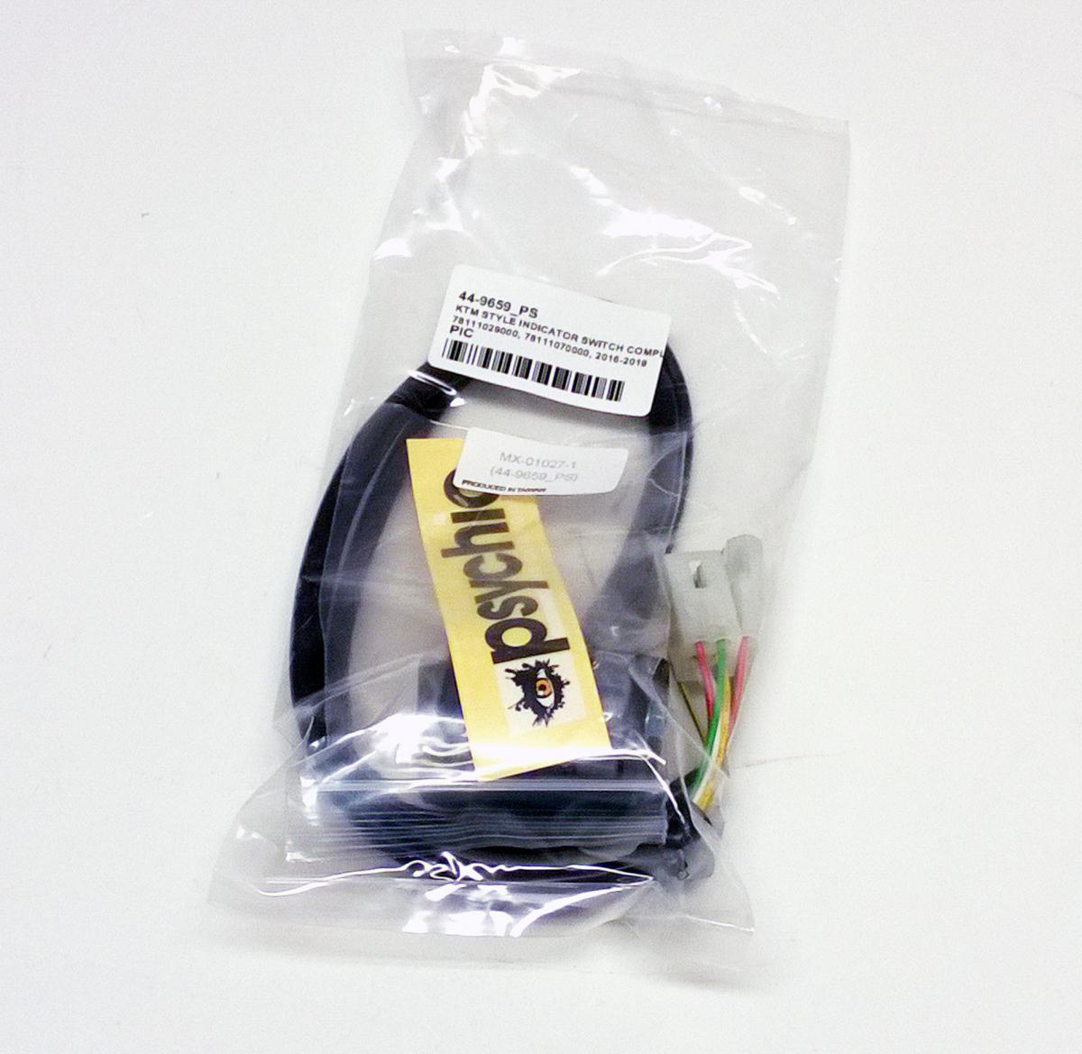 KTM STYLE INDICATOR SWITCH COMPLETE, 78111029000, 78111070000, 2016-2019, PSYCHIC MX-01027-1 thumbnail 5