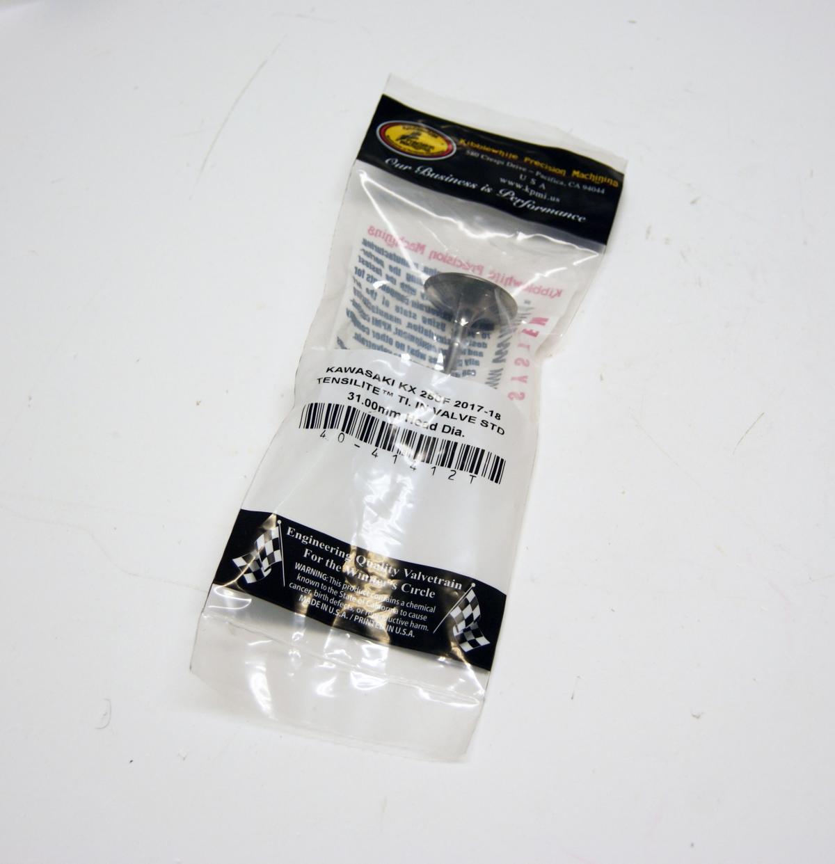 VALVE INTAKE TITANIUM KX250F 17-19, KIBBLEWHITE 40-41412T, 12004-0741 thumbnail 2