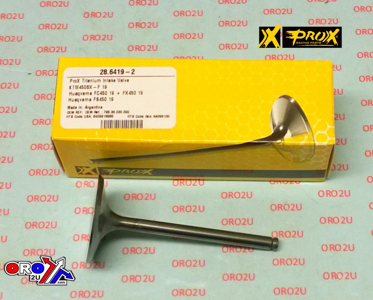 VALVE INTAKE TITANIUM KTM 450 SX-F 2019-25, PROX 28.6419-2, KTM, HUSQVARNA thumbnail 3