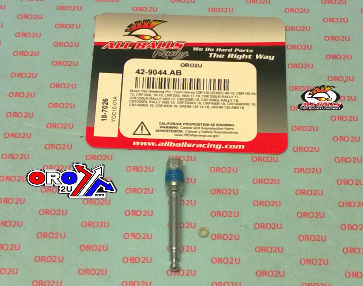 ALLBALLS BRAKE PAD BOLT KIT, ALLBALLS 18-7026 HON C/CRF/CT/GROM/Z 125-450 FRONT thumbnail 5