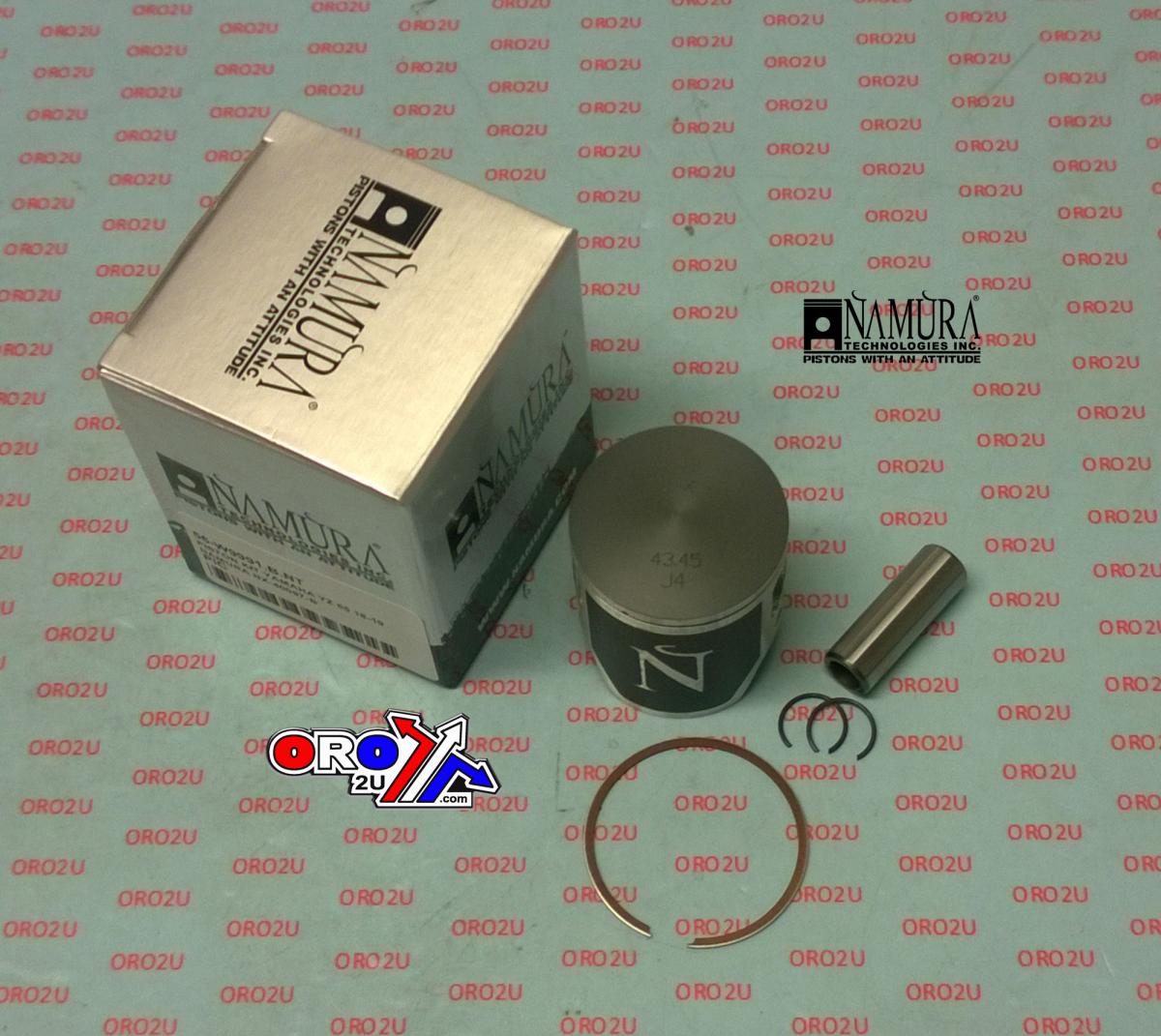 PISTON KIT YAMAHA YZ 65 18-24, NAMURA NX-40097-B image 1