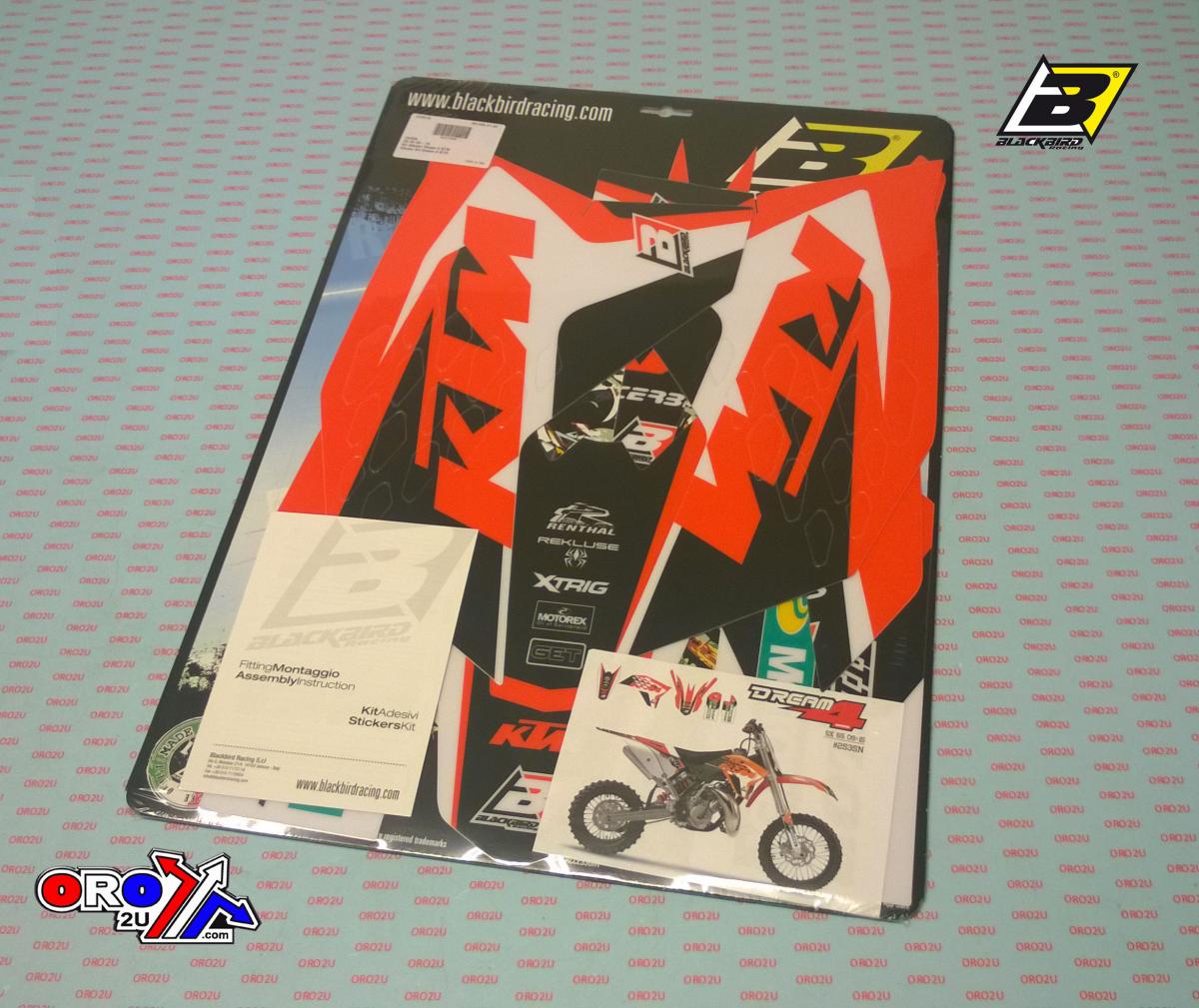 09-15 KTM SX 65 DREAM 4 DECALS, BLACKBIRD 2535N thumbnail 3