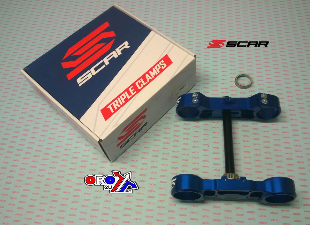 TRIPLE CLAMPS BLUE TC 85 16mm OFFSET SCAR S5416B thumbnail 3