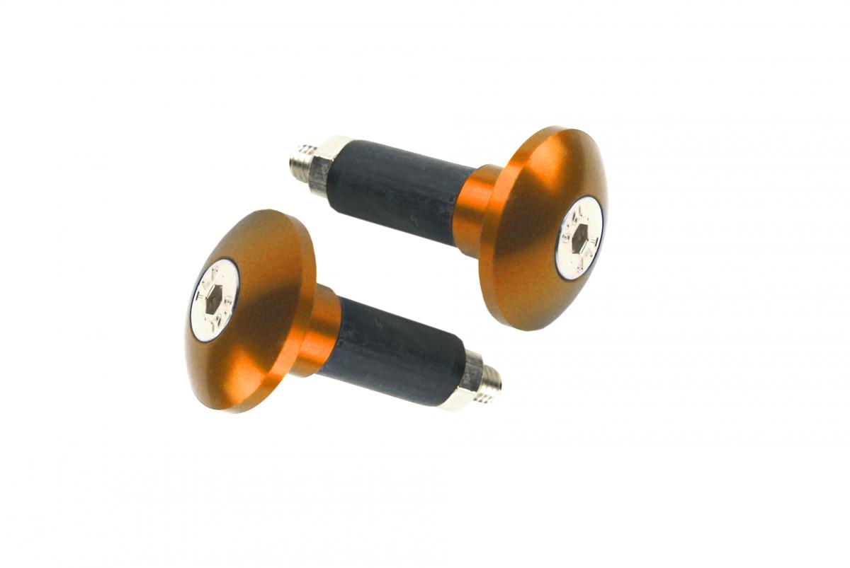 BAR ENDS 12mm ORANGE [SET-2]