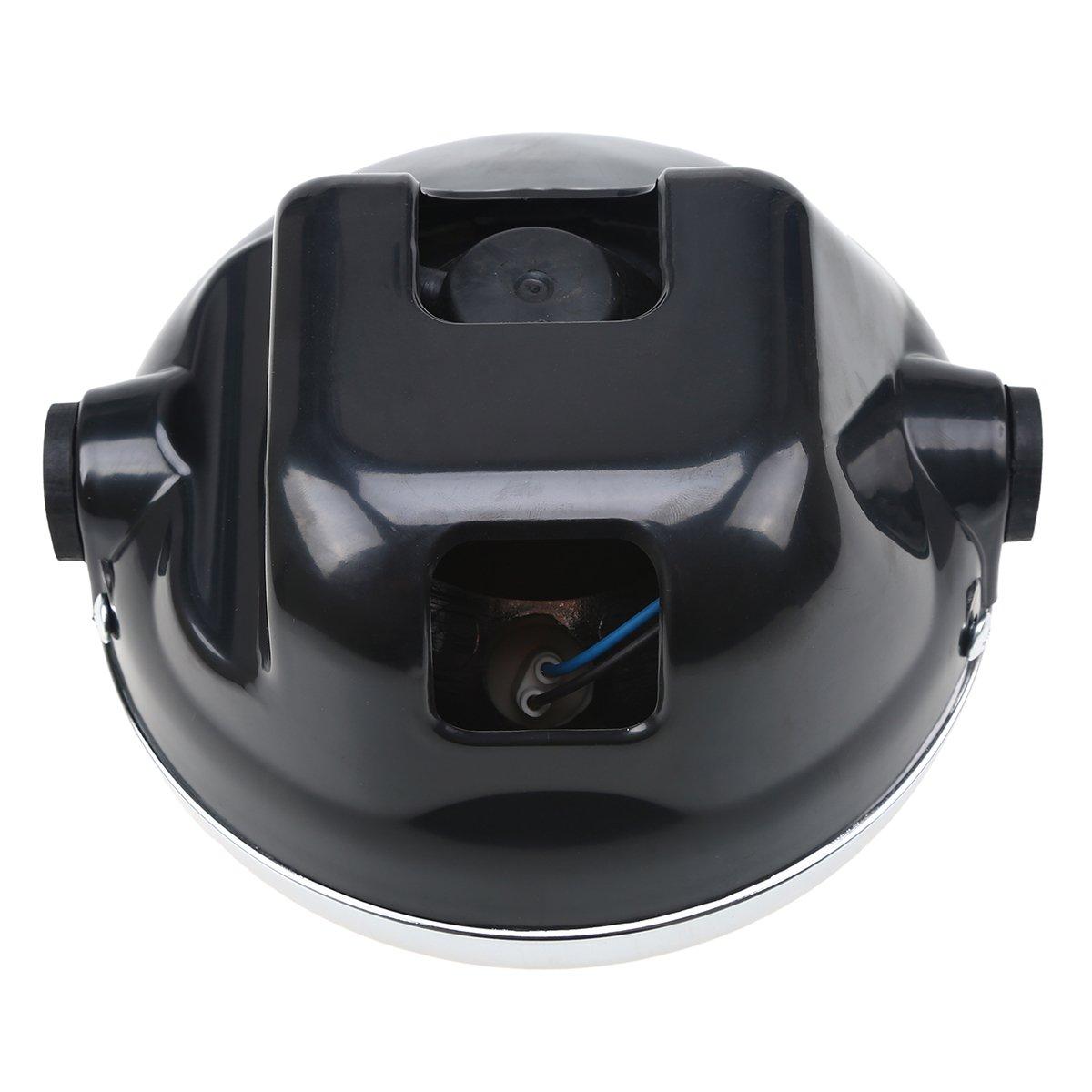 HEAD LIGHT UNIT ROUND CLEAR GLASS 2002 - 2013 YAMAHA YFB125 TYPE thumbnail 3