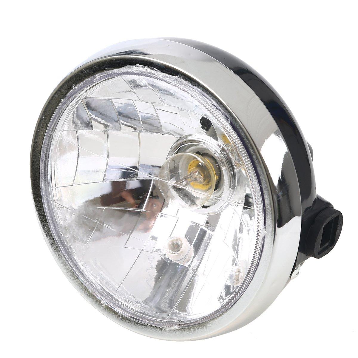 HEAD LIGHT UNIT ROUND CLEAR GLASS 2002 - 2013 YAMAHA YFB125 TYPE thumbnail 4