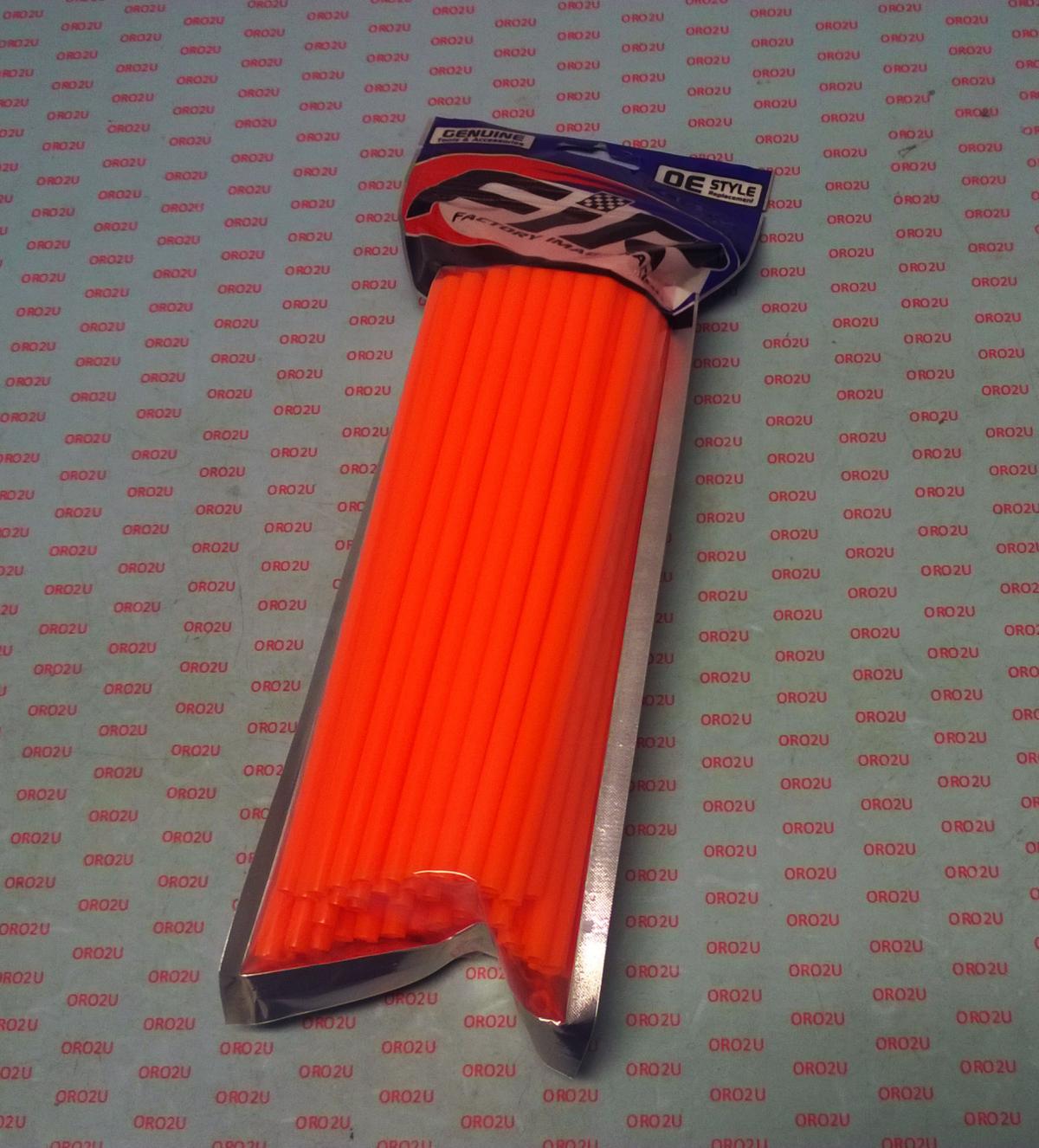 SPOKE SKIN SET 8.5 & 7.5 ORA, SS-101, 76 PCS, NEON ORANGE thumbnail 2
