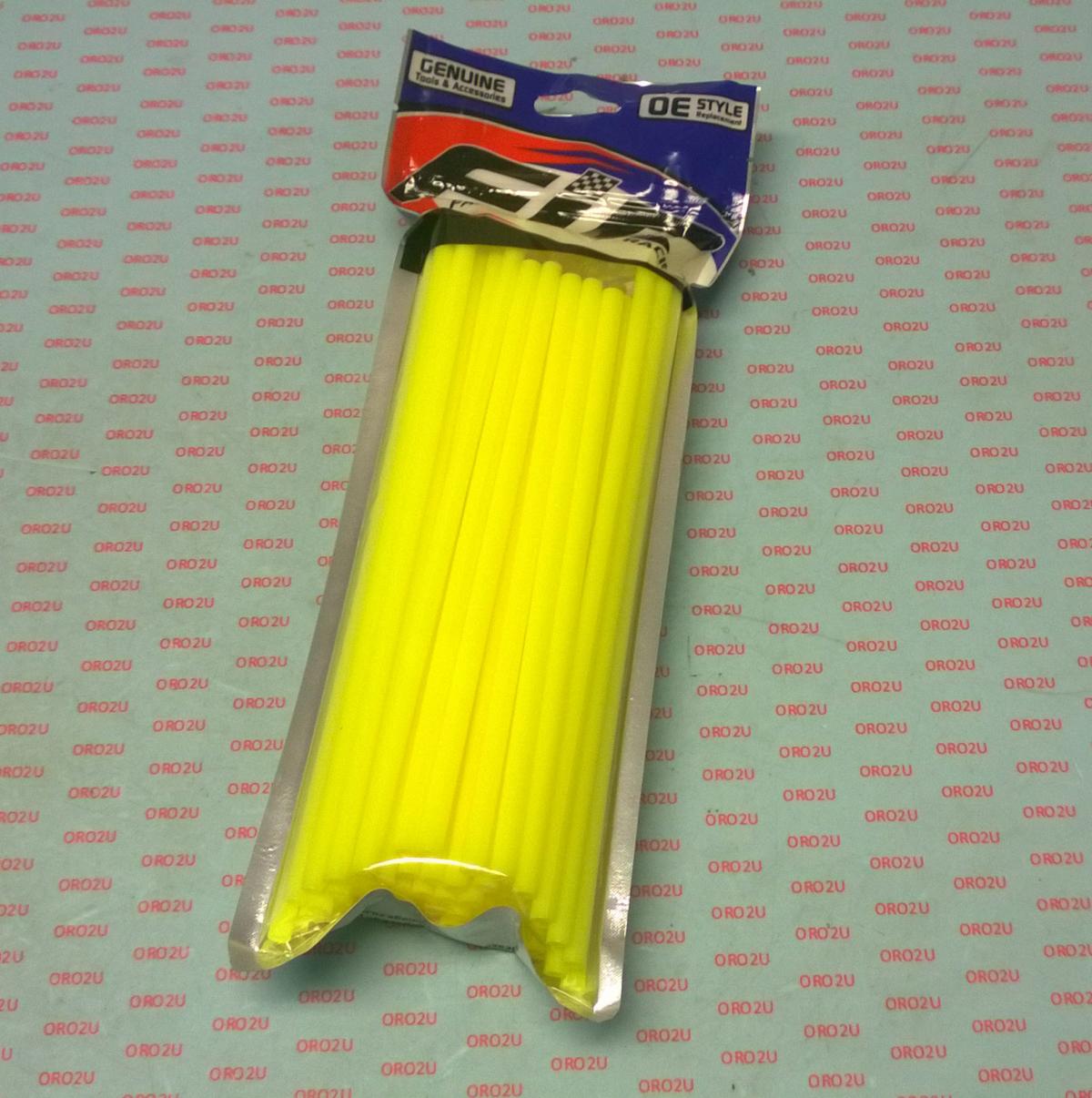 SPOKE SKIN SET 8.5 & 7.5 YEL, SS-101, 76 PCS, NEON YELLOW thumbnail 2