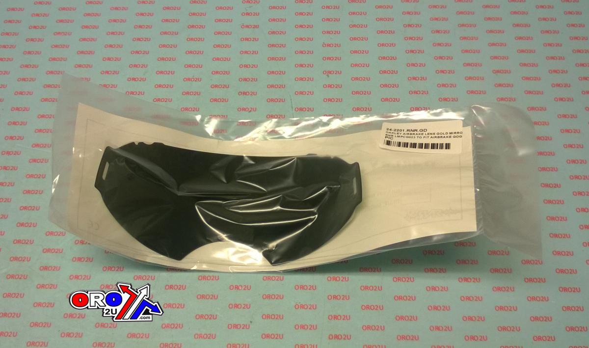 OAKLEY AIRBRAKE LENS GOLD MIRROR, RNR LMPCG023 TO FIT AIRBRAKE GOGGLES, NOT GENUINE OAKLEY thumbnail 2