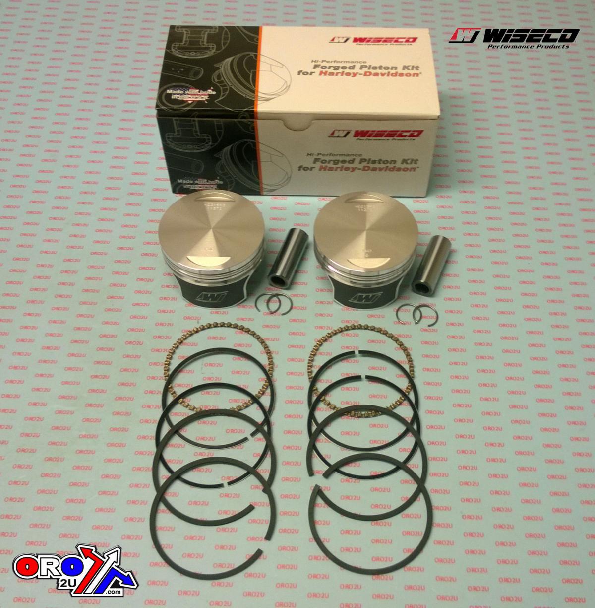 Wiseco Tracker Series Kit HD, WISECO WK0215P3, 1340 EVO Flat Top 8.5.:1 CR 3.4955 image 1