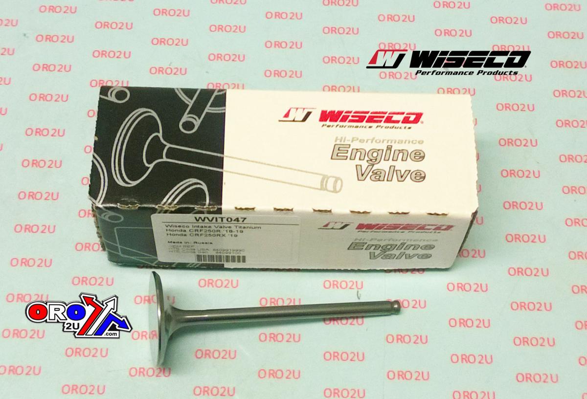 VALVE INTAKE TITANIUM CRF 250 R, WISECO WVIT047, 18-19, 14711-K95-A20 thumbnail 2