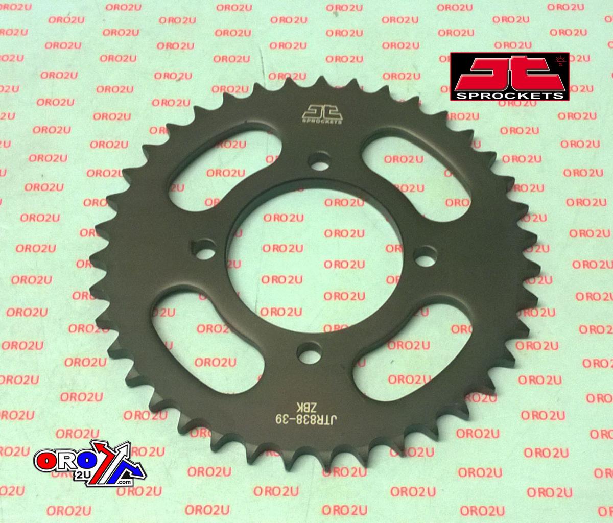 REAR SPROCKET JTR838.39 STEEL BLACK, HONDA ROAD image 1