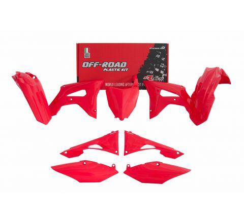 PLASTIC KIT RD CRF250R 19-21 / CRF450R 19-20, RTECH KIT R-KITCRF-RS0-519, RED image 1