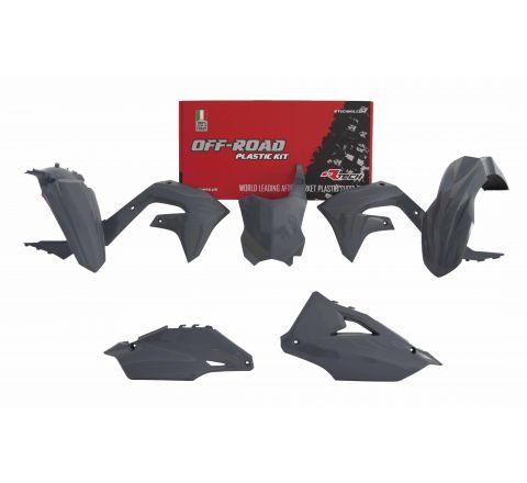 PLASTIC KIT/5 2019-23 KX450F QUANTUM GREY, RTECH R-KITKXF-GR0-599 image 1