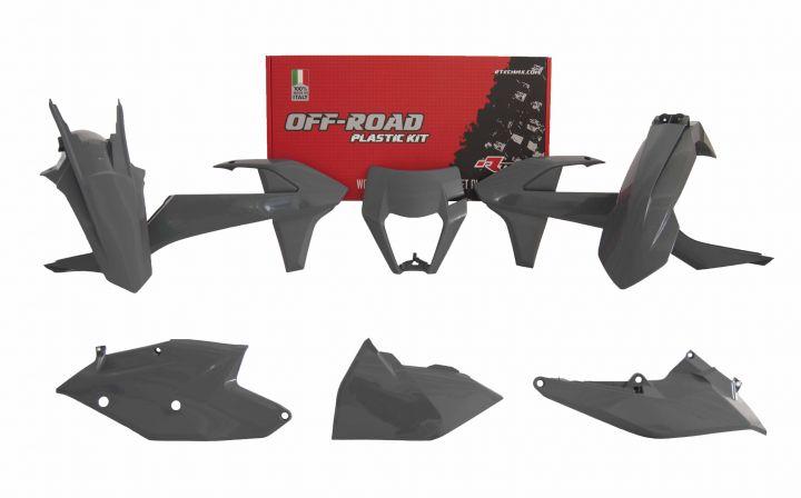 PLASTIC KIT/5 17-19 EXC/EXCF QUANTUM GREY, RTECH R-KITKTM-GR0-517 image 1