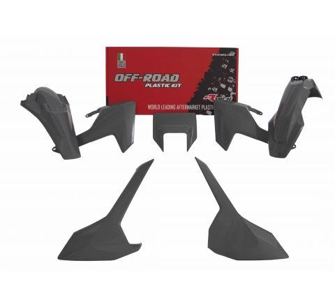 PLASTIC KIT ENDURO 17-18 HUSKY TE/FE/TX, 5 PIECE ,COLOUR QUANTUM GREY, RTECH R-KITHSQ-GR0-517 image 1