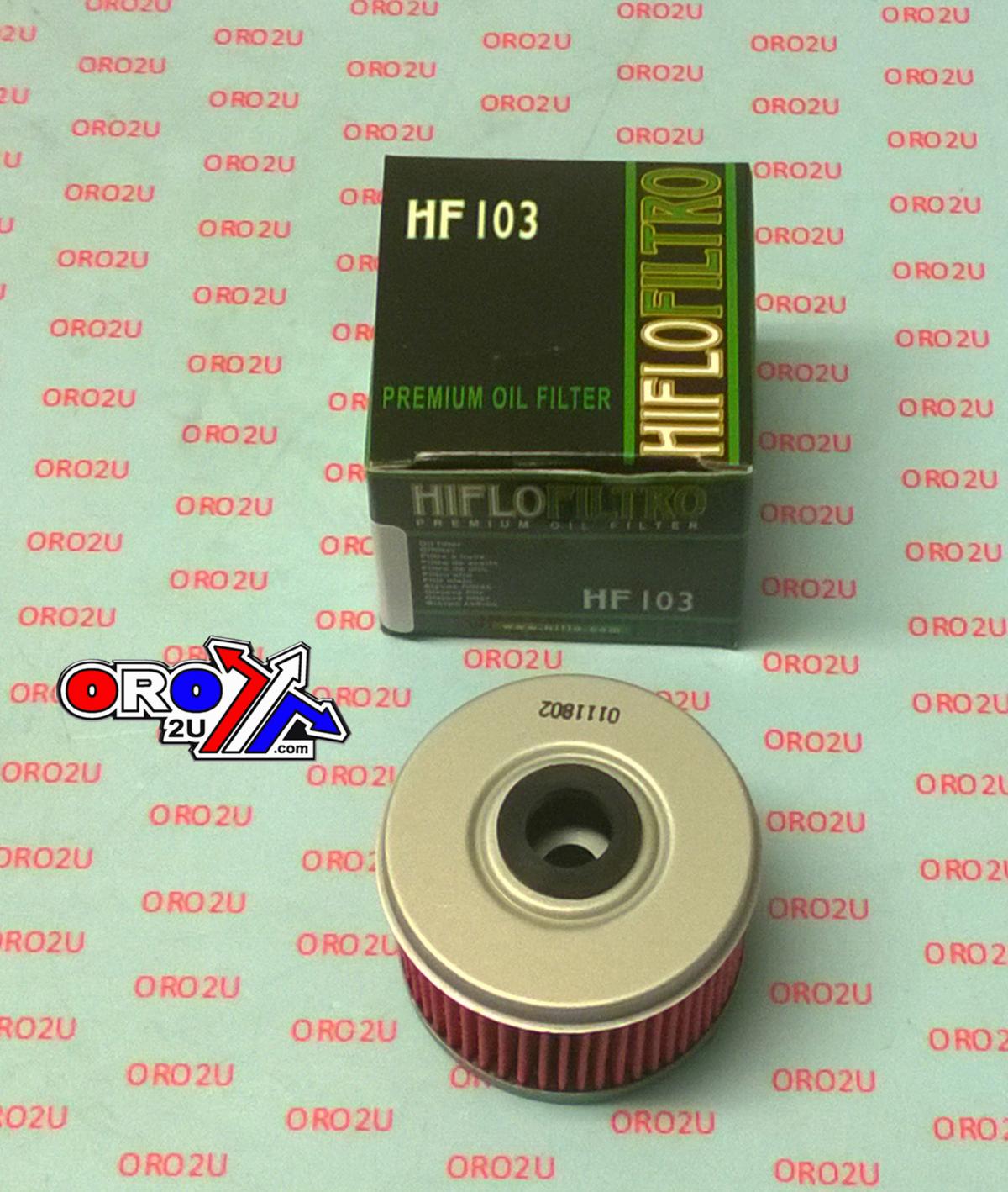 OIL FILTER HIFLO HF103 Honda thumbnail 2