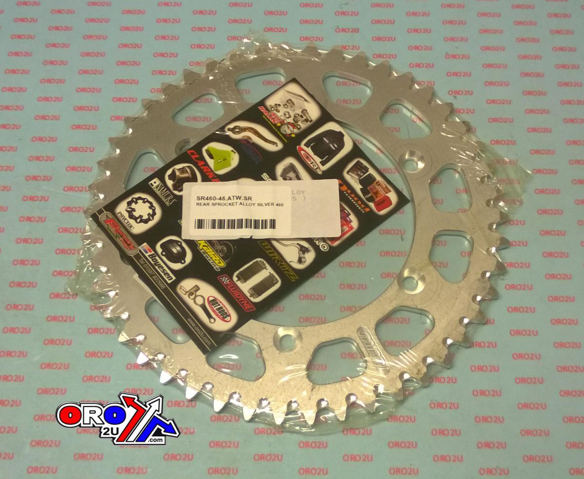 MINO REAR SPROCKET ALLOY SILVER 460, 25-61246 SILVER image 1