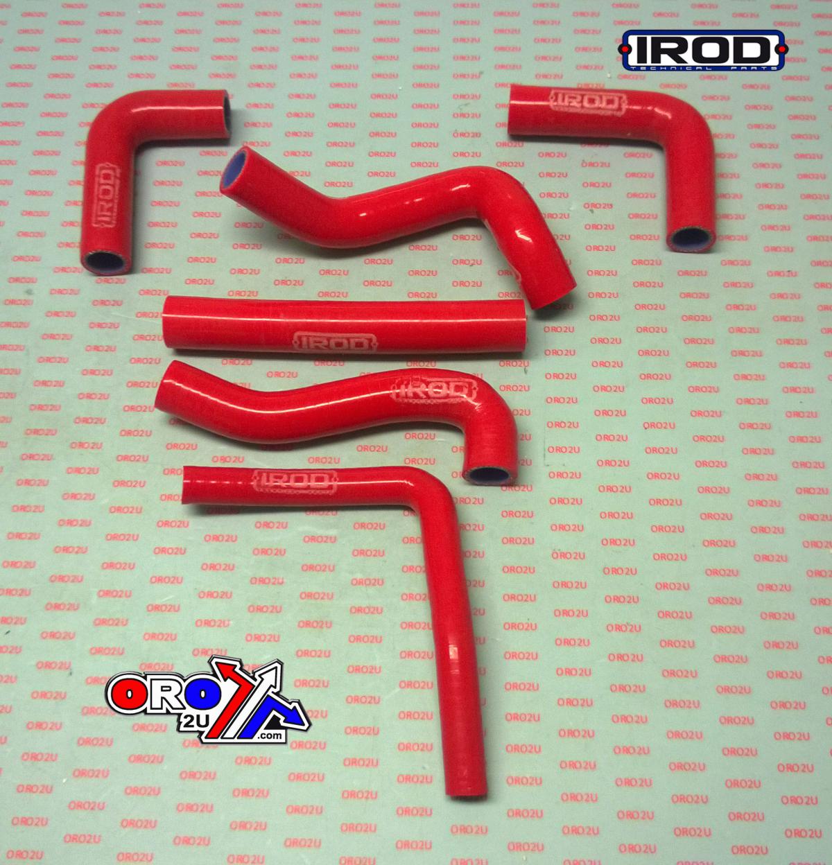 HOSE KIT 6pcs BETA 125 RR 18-19, SILICONE RADIATOR RED 010109, IROD image 1