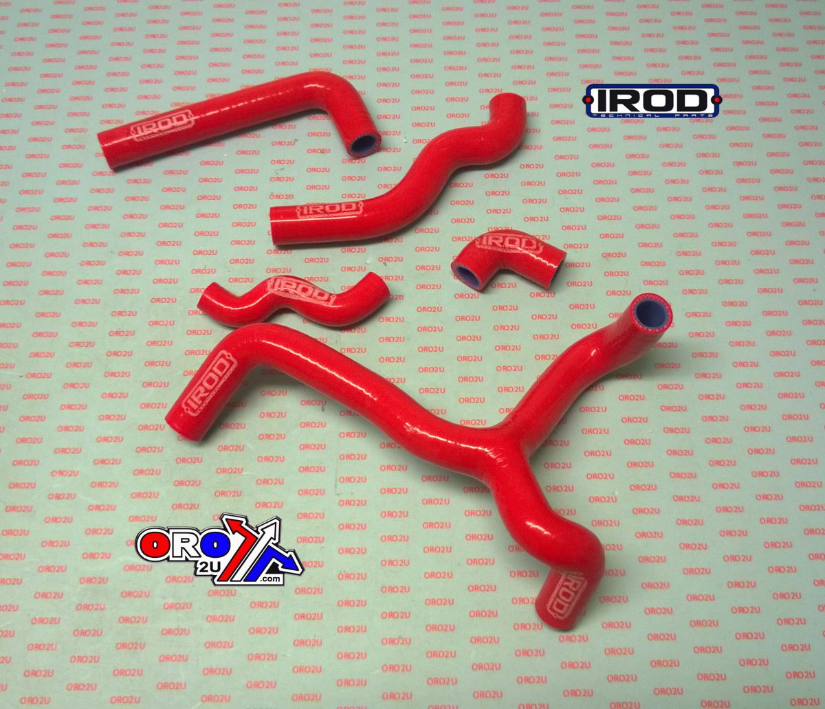 HOSE Y KIT 5pcs BETA 350/390/430/490 RR, SILICONE RADIATOR RED 010110, IROD image 1