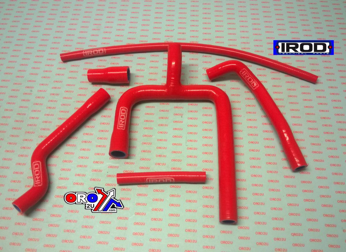 HOSE Y KIT 5pcs GASGAS 200/250/300 18-20, SILICONE RADIATOR RED 010111, IROD