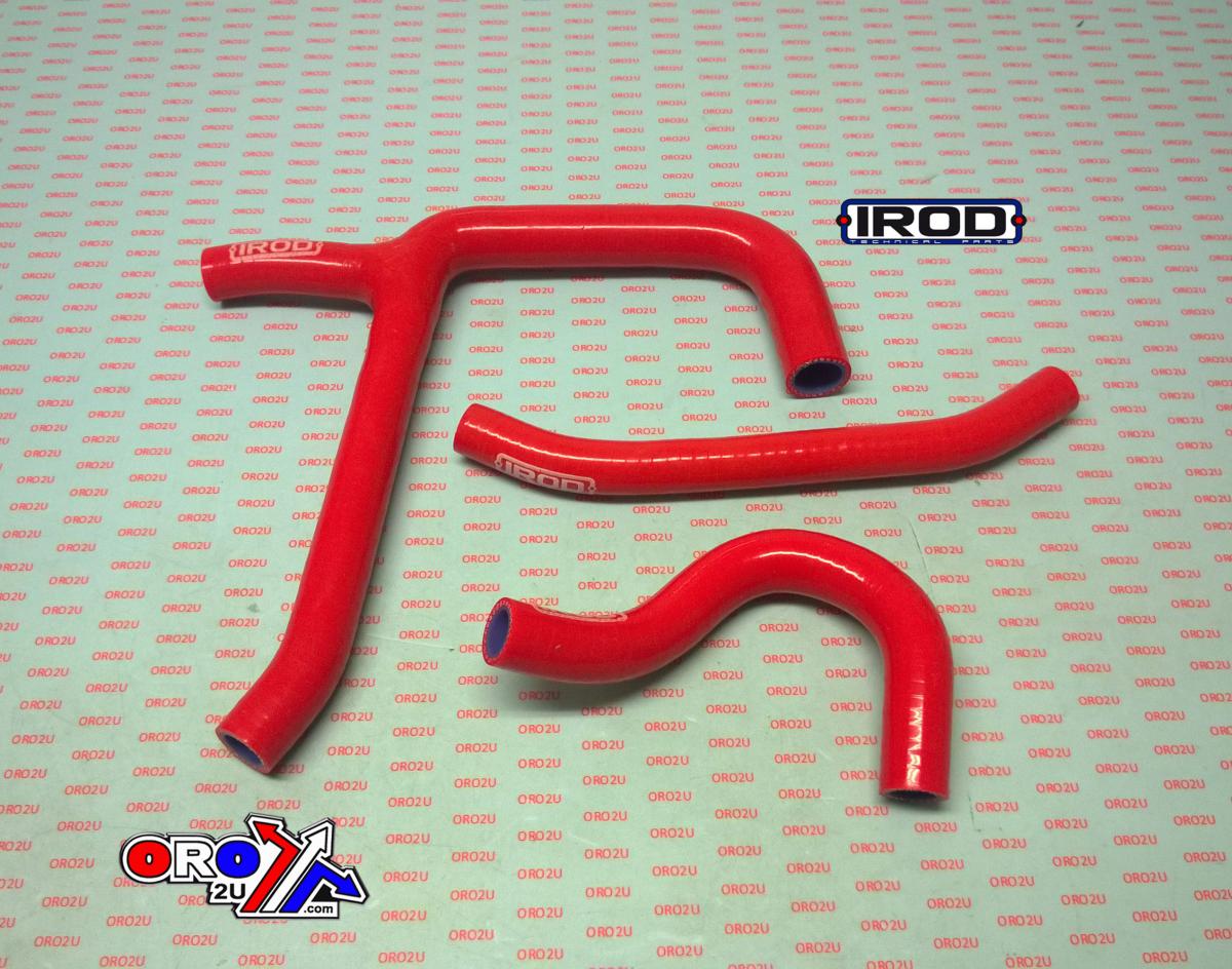 HOSE Y KIT 3pcs HONDA CRF250 16-17, SILICONE RADIATOR RED 010099, IROD image 1