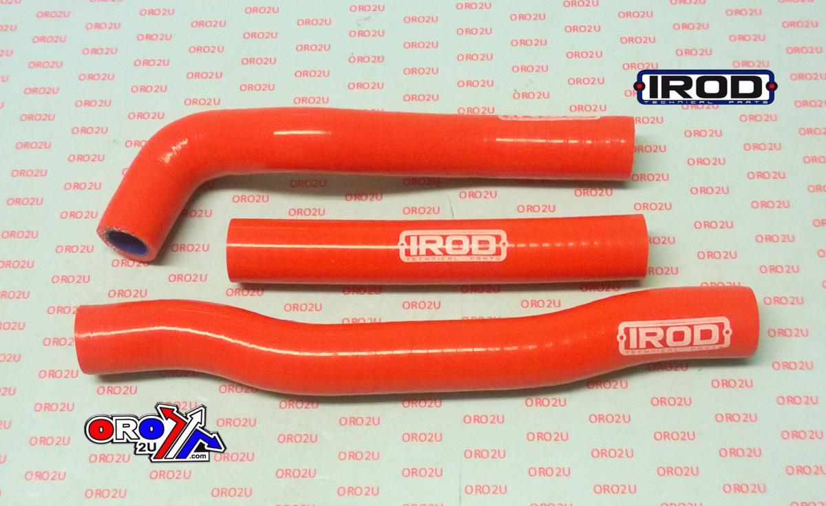 HOSE KIT 3pcs KTM HUSQVARNA SX 125 150 16-18, SILICONE RADIATOR ORANGE 010088, IROD