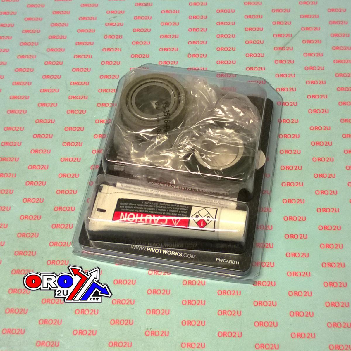 STEERING STEM BEARING SEAL KIT 74-17 HONDA KAWASAKI SUZUKI TM YAMAHA PIVOT WORKS PWSSK-K08-000 thumbnail 3