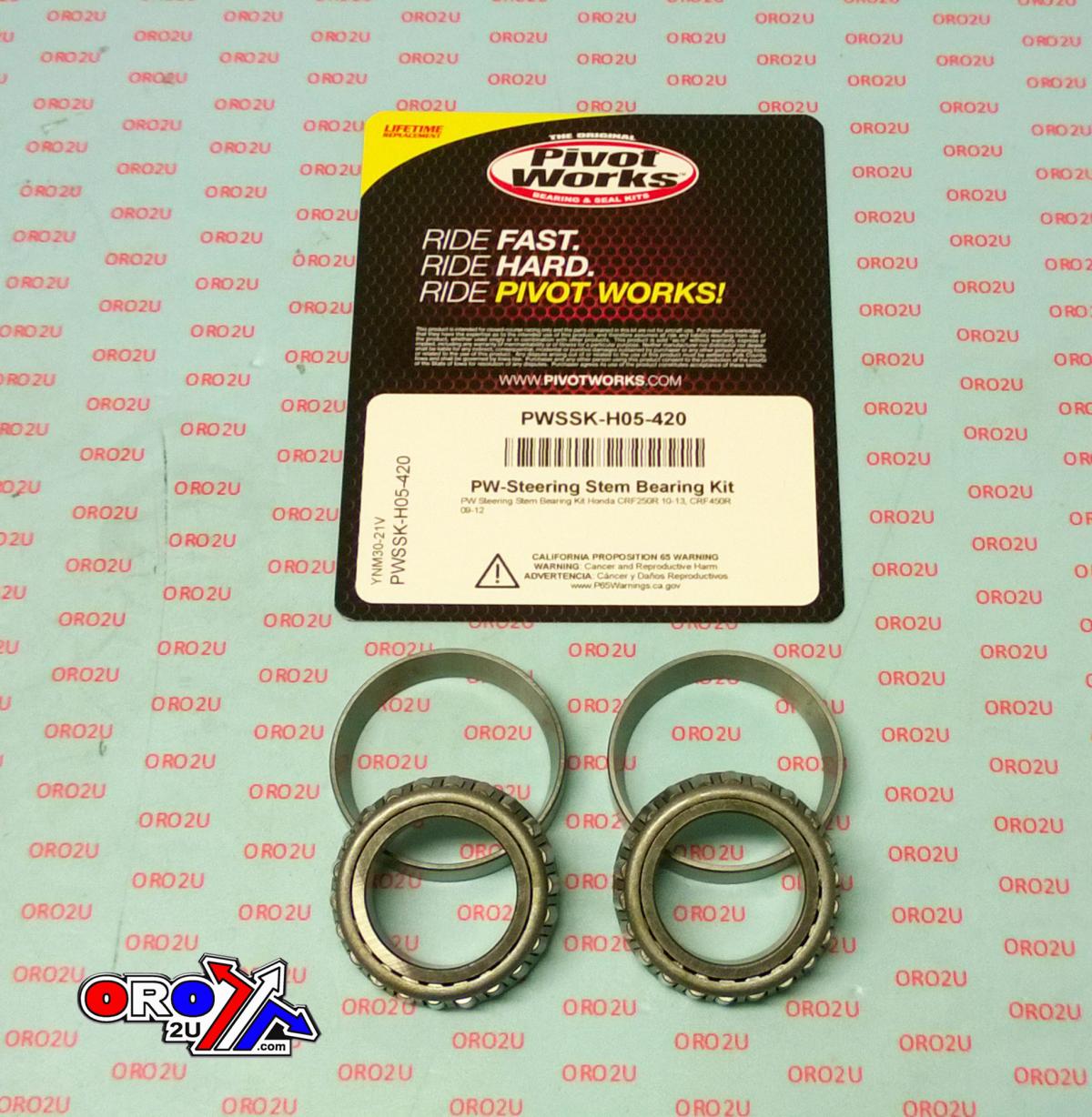 STEERING BEARING KIT CRF, PIVOT WORKS PWSSK-H05-420 CRF250R 10-13, CRF450R 09-12 thumbnail 2