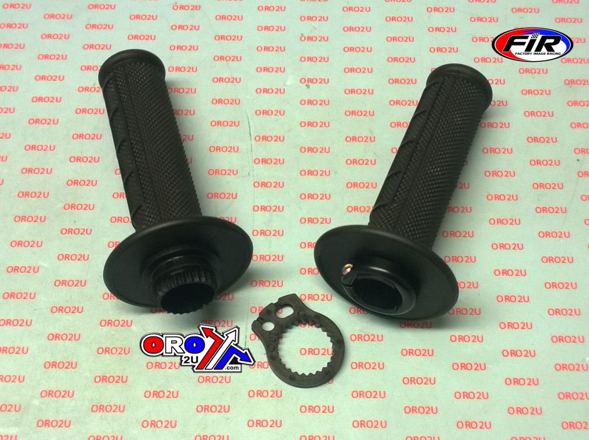 LOCK ON GRIP SET CRF 150 R, HALF WAFFLE SOFT BLACK, ODI STYLE, FIR - thumbnail 2