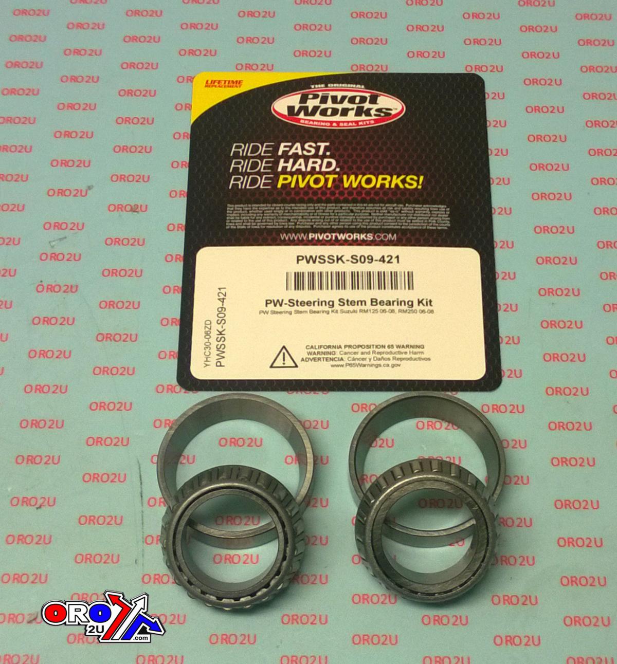 STEERING BEARING KIT RM, PIVOT WORKS PWSSK-S09-421, Suzuki RM125 06-08, RM250 06-08 thumbnail 2