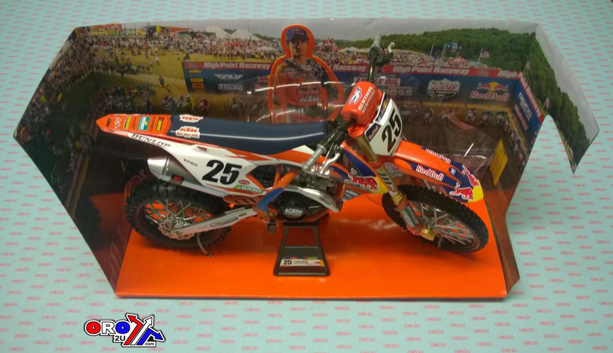MODEL DIE CAST RED BULL KTM, SXF 450 MARVIN MUSQUIN #25, SCALE 1:6, NEWRAY 49633 thumbnail 3