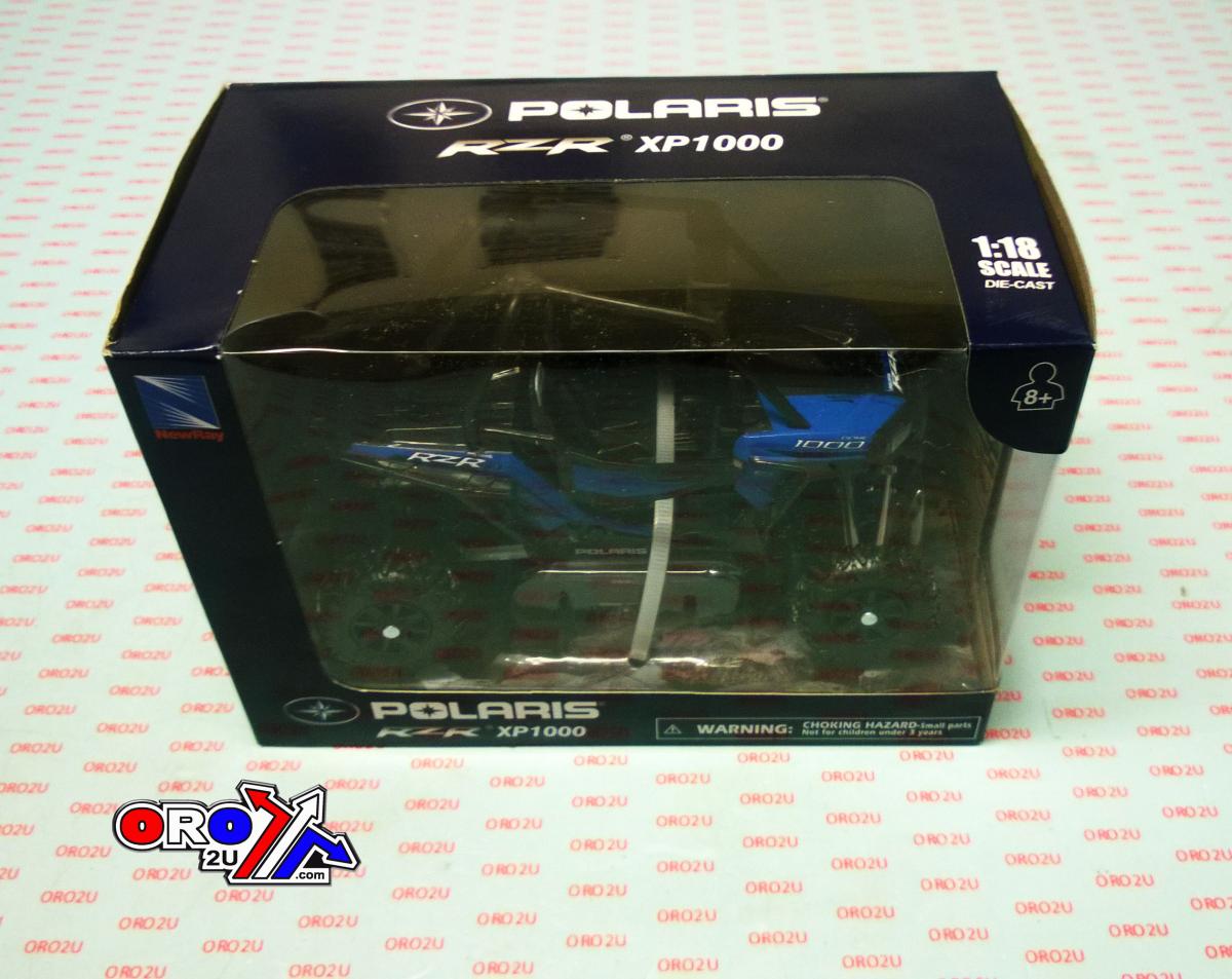 MODEL DIE CAST POLARIS RZR XP1000, VOODOO BLUE, SCALE 1:18, NEWRAY 57593B thumbnail 3