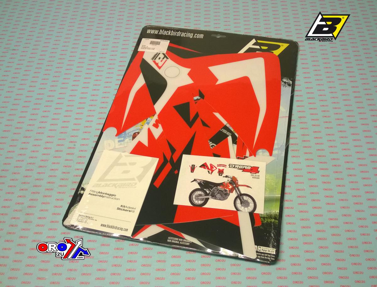 01-02 EXC KTM DREAM-4, BLACKBIRD DECAL KIT 2514N thumbnail 3