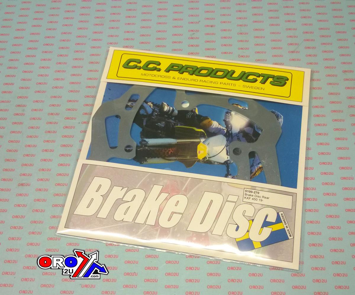 DISC BRAKE REAR KX450F 2019, CC PRODUCTS 5100-270 image 1