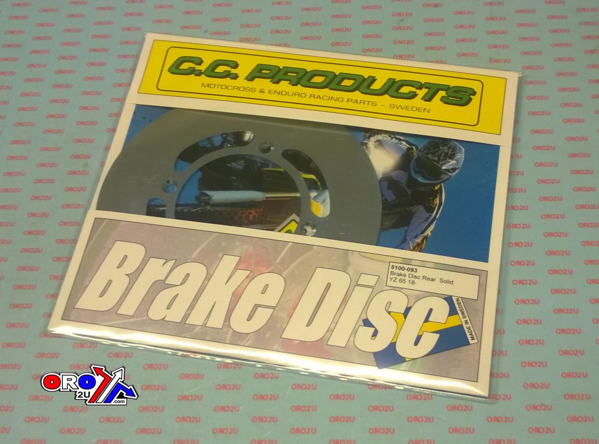 DISC BRAKE REAR SOLID YZ 65 18', CC PRODUCTS 5100-093, YAMAHA image 1