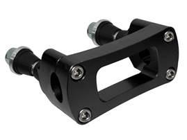 STEERING BAR CLAMP 22.2mm BLACK, 100mm MOUNTING, M10 BOLTS thumbnail 3