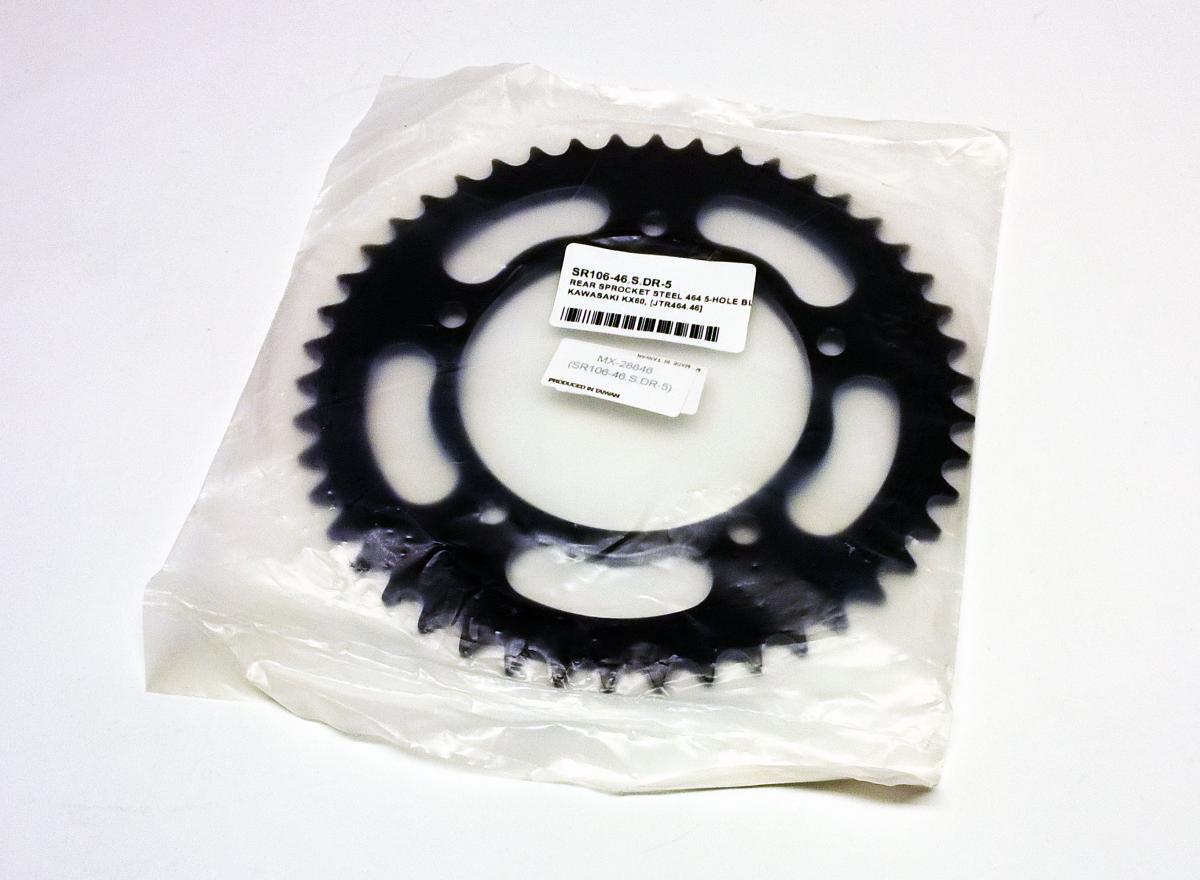 REAR SPROCKET STEEL 464 5-HOLE BLACK, KAWASAKI KX60, [JTR464.46] thumbnail 2