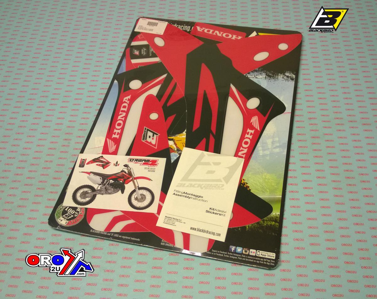 03-07 CR85 DREAM 4 GRAPHIC, BLACKBIRD DECAL KIT 2119N thumbnail 3