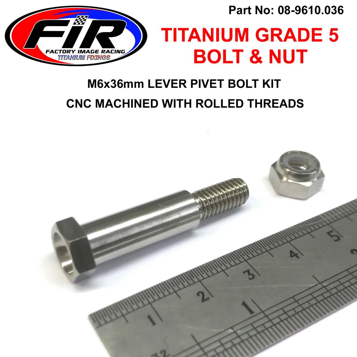 TITANIUM GR5 PIVOT BOLT KIT HONDA, 90114-166-006 90114-MEN-J01 image 1