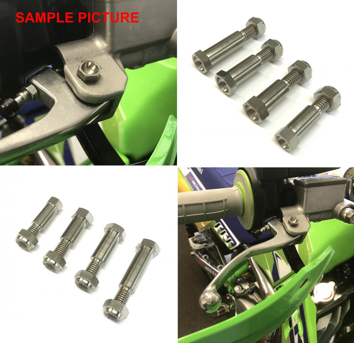 TITANIUM GR5 PIVOT BOLT KIT, HON 90114-166-006 / YAM 5MV-2589F-00, KAW 92150-1451 92001-1728 thumbnail 4