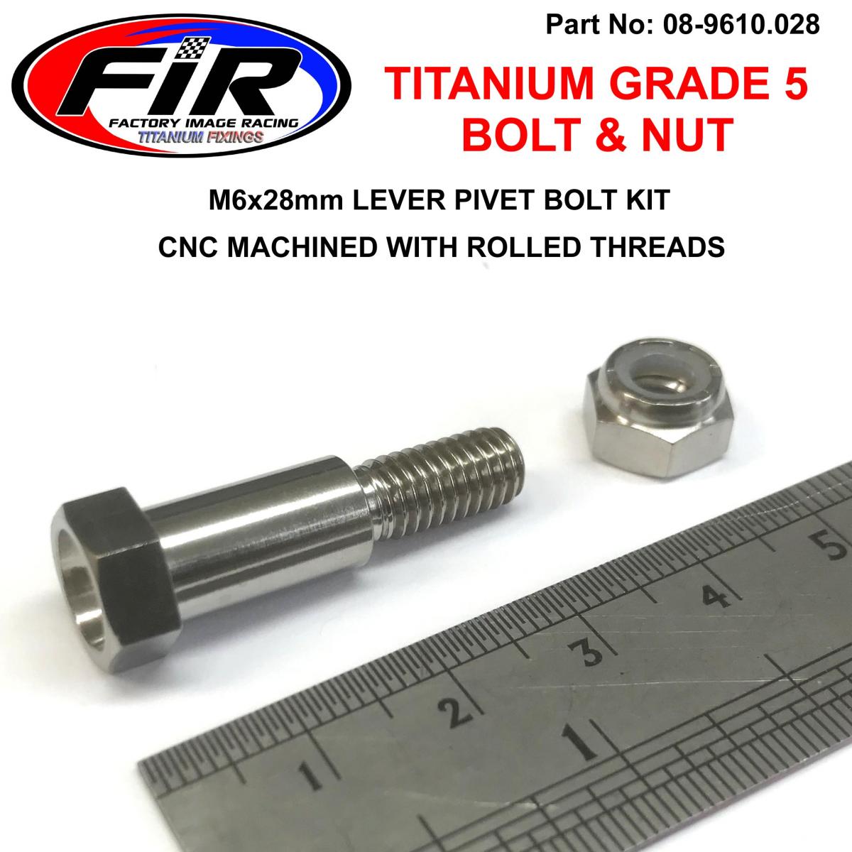 TITANIUM GR5 PIVOT BOLT KIT, HONDA 90113-429-770 image 1
